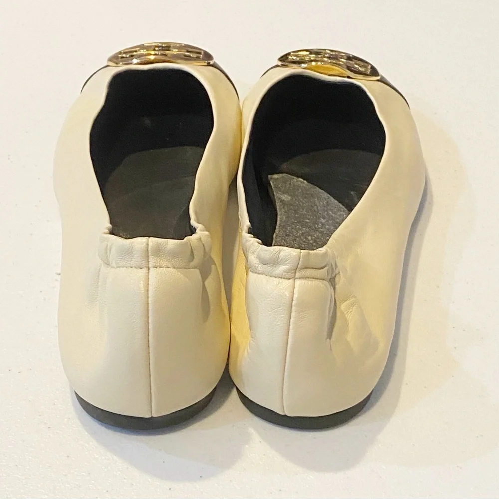 TORY BURCH Claire Cap Toe Ballet Flats - Picture 3 of 12